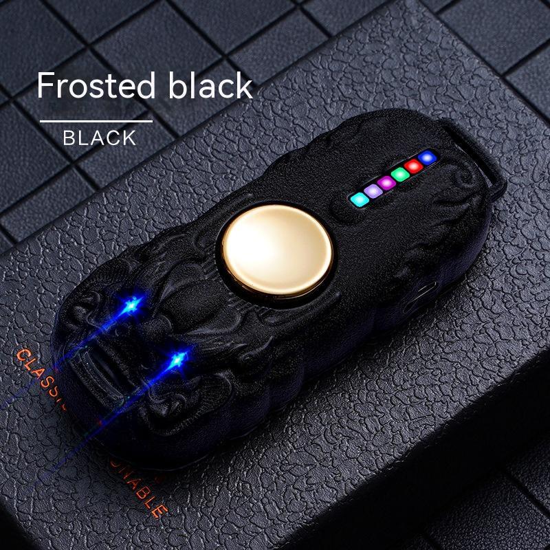 USB Rechargeable Fidget Spinner Lighter – Windproof Tungsten Coil Ignition (Metal Ice‑Finish Spinner) What Else You Got?