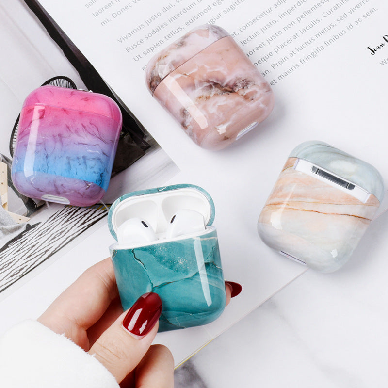 Compatible with Apple, Compatible with Apple , Marbled earphone case What Else You Got?
