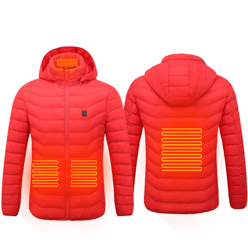 Winter Heated Jacket USB Electric Cotton Coat Zip-up Heater Thermal Clothing Heating Vest For Men What Else You Got?