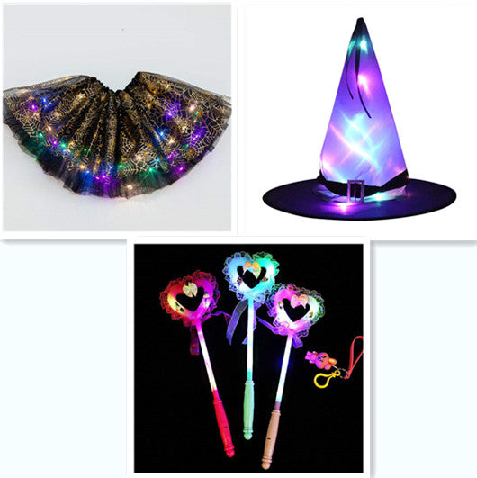 Magical & Luminous  LED Princess Halloween Tutu Skirt Sequins Shiny Skirt What Else You Got?
