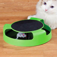 360° Interactive Cat Toy with Scratch Pad – Battery-Free Auto-Spin Pet Toy