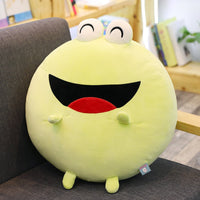 Adorable Doll Round Plush Pillow Toy – Soft Cuddle Gift for Kids & Home Decor
