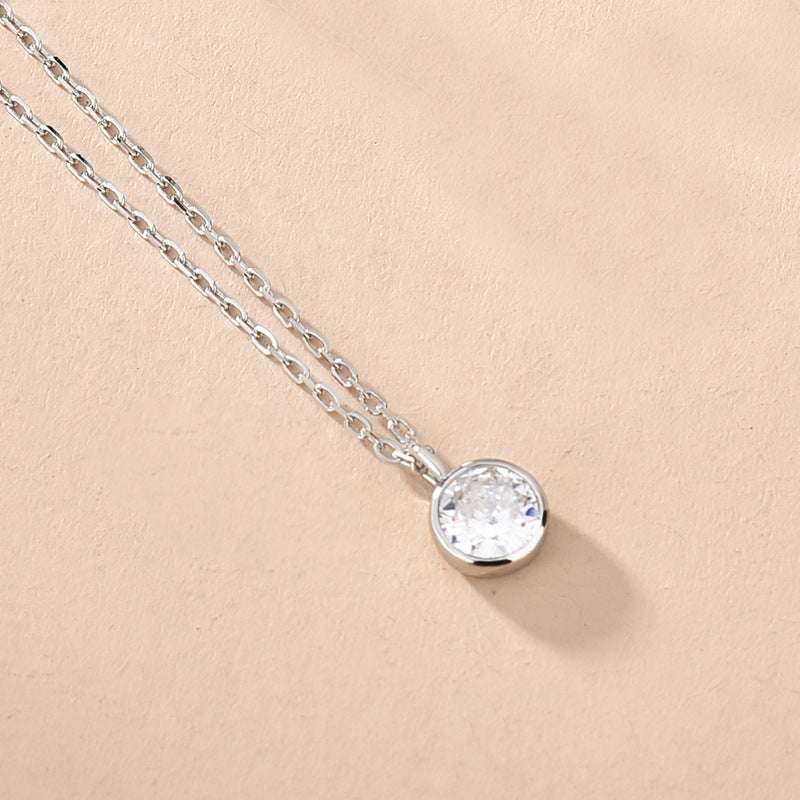 Women's Fashionable Simple Sterling Silver Solitaire Necklace With Twelve Zodiac Signs What Else You Got?