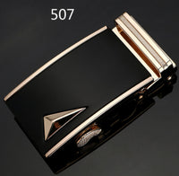 Wide Alloy Belt Buckle – Rectangular Automatic Fastening Buckle