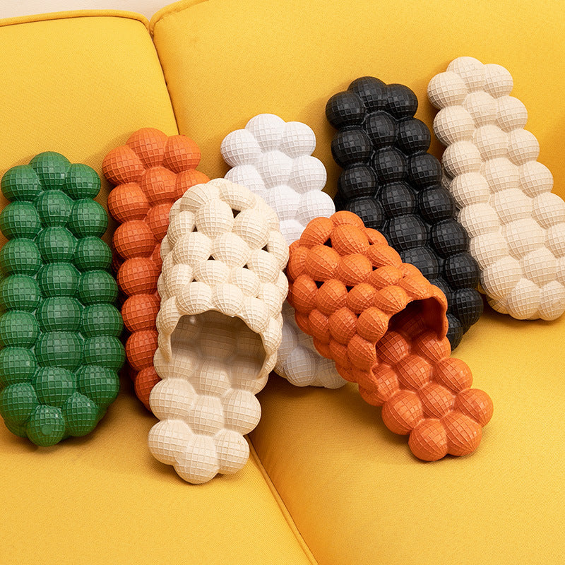 New Summer Fashion Massage Mesh  Bubble  Bathroom Slides Home Indoor Anti-Skid Shoes What Else You Got?
