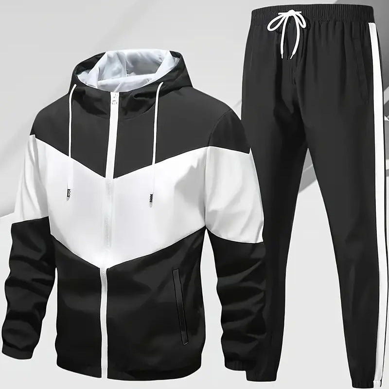 Men’s Christian Sport Set – Hooded Long Sleeve Top & Joggers for Gym & Everyday Wear