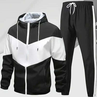 Men’s Christian Sport Set – Hooded Long Sleeve Top & Joggers for Gym & Everyday Wear