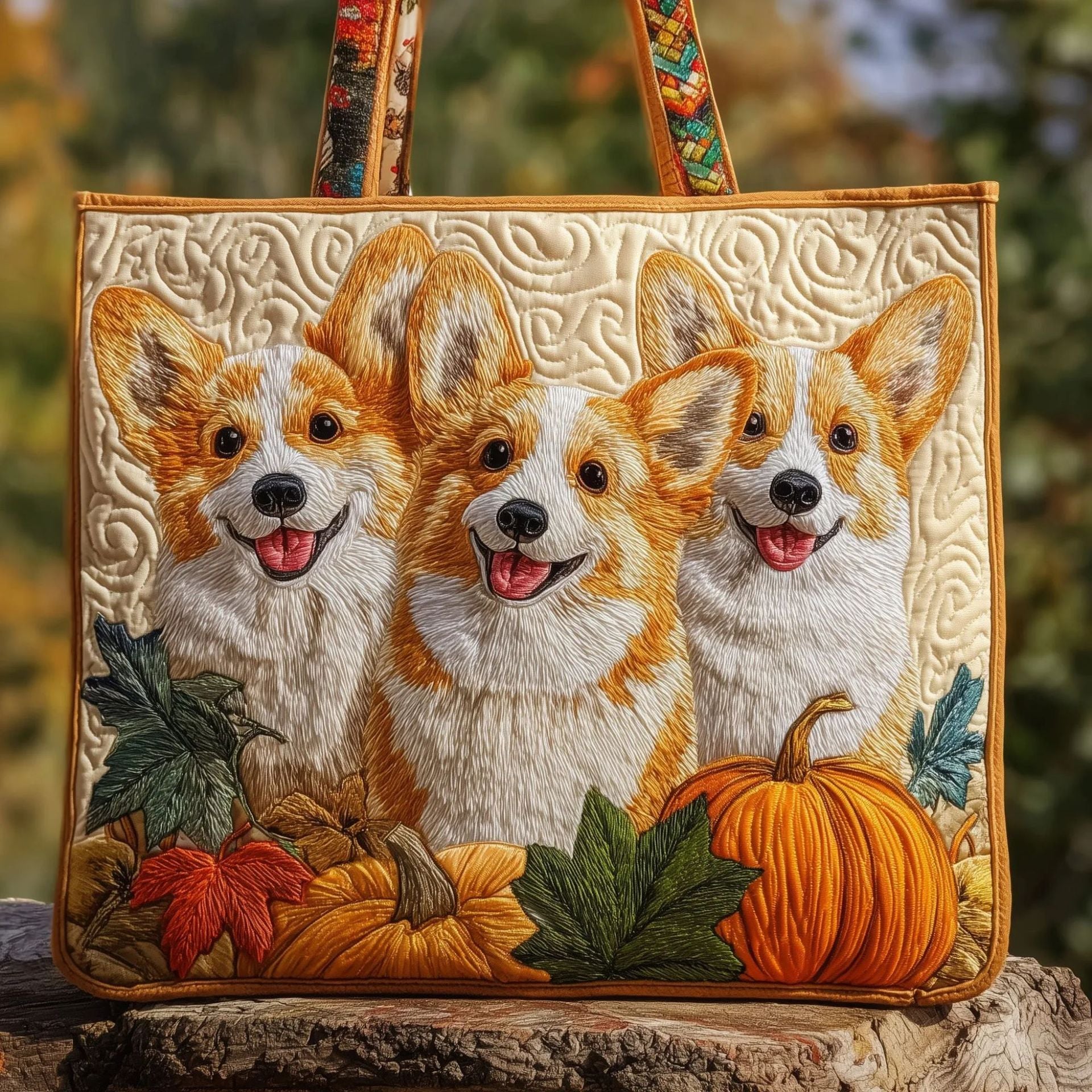 300g Canvas Dog-Printed Tote And Shoulder Bag What Else You Got?