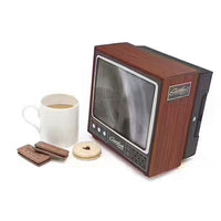 Vintage DIY Smartphone Projector - Magnify Your Screen 2X with Retro TV Design