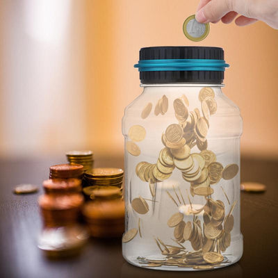 Digital Coin-Counting Piggy Bank – LCD Money Jar for Kids & Adults