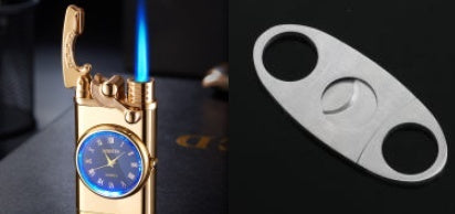 2‑in‑1 Watch Lighter – Real Dial Wristwatch with Windproof Blue Flame Torch (Refillable Butane What Else You Got?