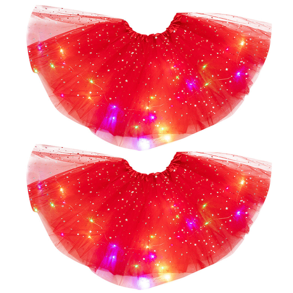 Magical & Luminous  LED Princess Halloween Tutu Skirt Sequins Shiny Skirt What Else You Got?
