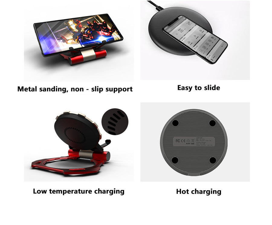 Iron Man Metal QI Wireless Charger Stand Desktop Mobile Phone Charger What Else You Got?