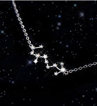 Divine Zodiac S925 Sterling Silver Necklace - 12 Constellations Pendant for Women