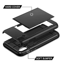 Dual-Layer Phone Case with Card Holder – TPU + PC Protection for Everyday Use