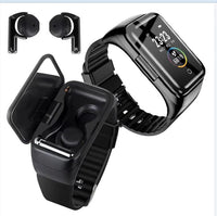 2-in-1 Bluetooth Headset Smart Watch: Wireless Fitness Tracker with 1.4