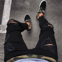 Urban Edge Distressed Denim Jeans – Bold Streetwear Ripped Jeans for Trendsetters
