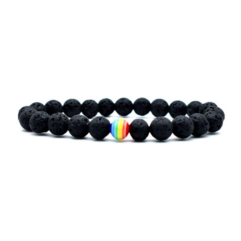 Volcanic Stone Couple Bracelet Set – Matching Black Lava Bead Bracelets for Him & Her What Else You Got?