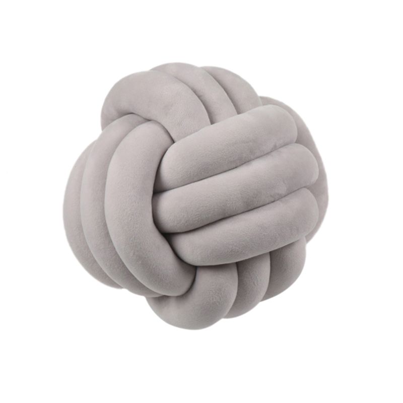 Knotted Plush Ball Design Round Throw Pillow What Else You Got?