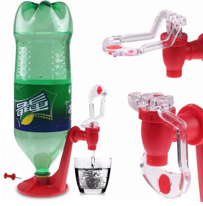 Soda Bottle Dispenser Tap – Push-Button Drink Dispenser for 2L Bottles