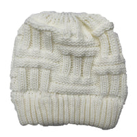 Cozy Ponytail Beanie for Women – Warm Wool Winter Hat with Hair-Friendly Opening | Stretch Fit & Stylish