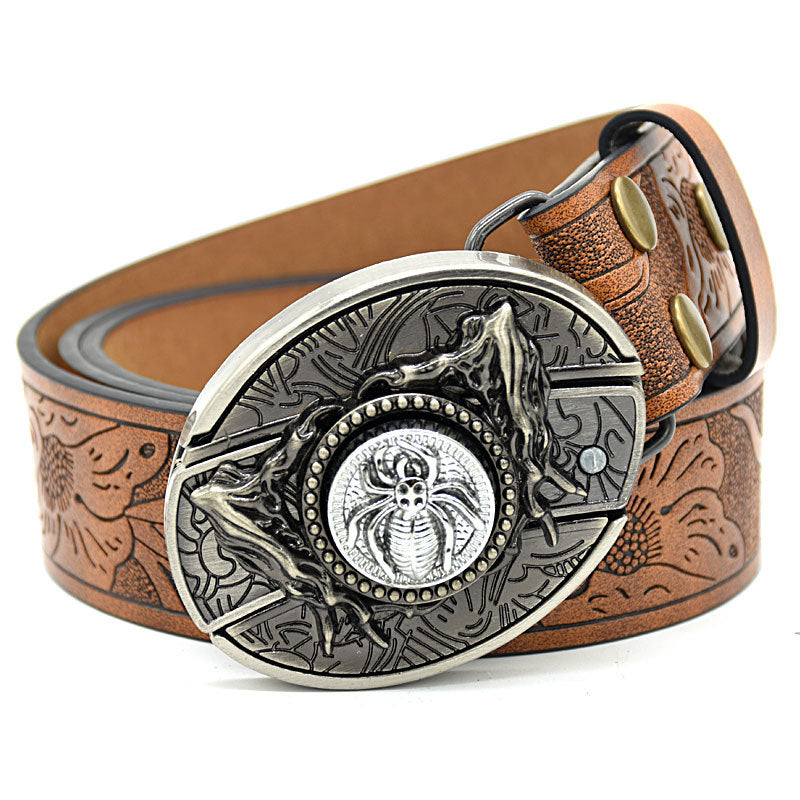 Personality Student Trendy Printing Engraving Smooth Buckle Knife Embossing Belt What Else You Got?