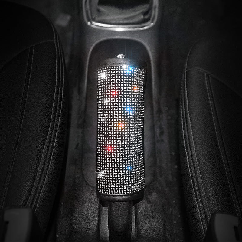 Car Interior Supplies Rhinestone-studded Four-season Handbrake Cover