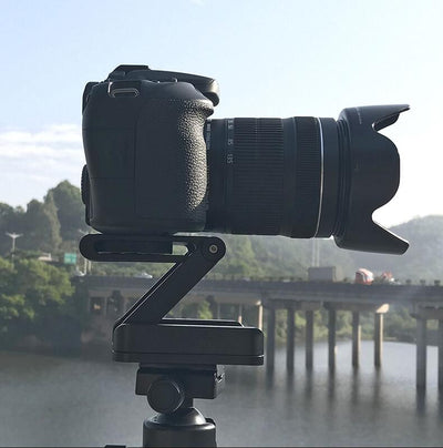 Ulanzi Z Flex Tilt Tripod Head - Aluminum Alloy Folding Quick Release Plate for Phones & Cameras (Compatible with Apple iPhone)