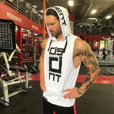 Men's Breathable Cotton Hoodie Vest – Summer Cool & Stylish