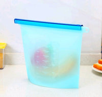 EcoFresh Silicone Vacuum Storage Bags - Keep Food Fresher Longer with Airtight Seal
