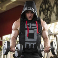 Men's Breathable Cotton Hoodie Vest – Summer Cool & Stylish