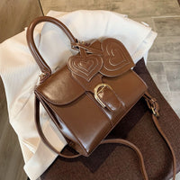 Elegant PU Leather Mini Handbag – Compact Zipper Crossbody Bag