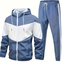 Men’s Christian Sport Set – Hooded Long Sleeve Top & Joggers for Gym & Everyday Wear