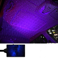 USB Galaxy Star Projector: Ambient LED Car Lighting with Voice Control & 360° Rotation