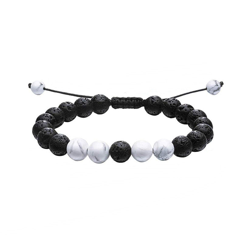 Tiger Eye Couple Bracelets – Matte Black Agate Beads What Else You Got?