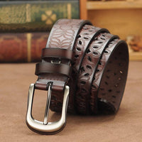 Women's Hollow Pattern Waist Belt – Vintage Pin Buckle Denim & Jean Belt