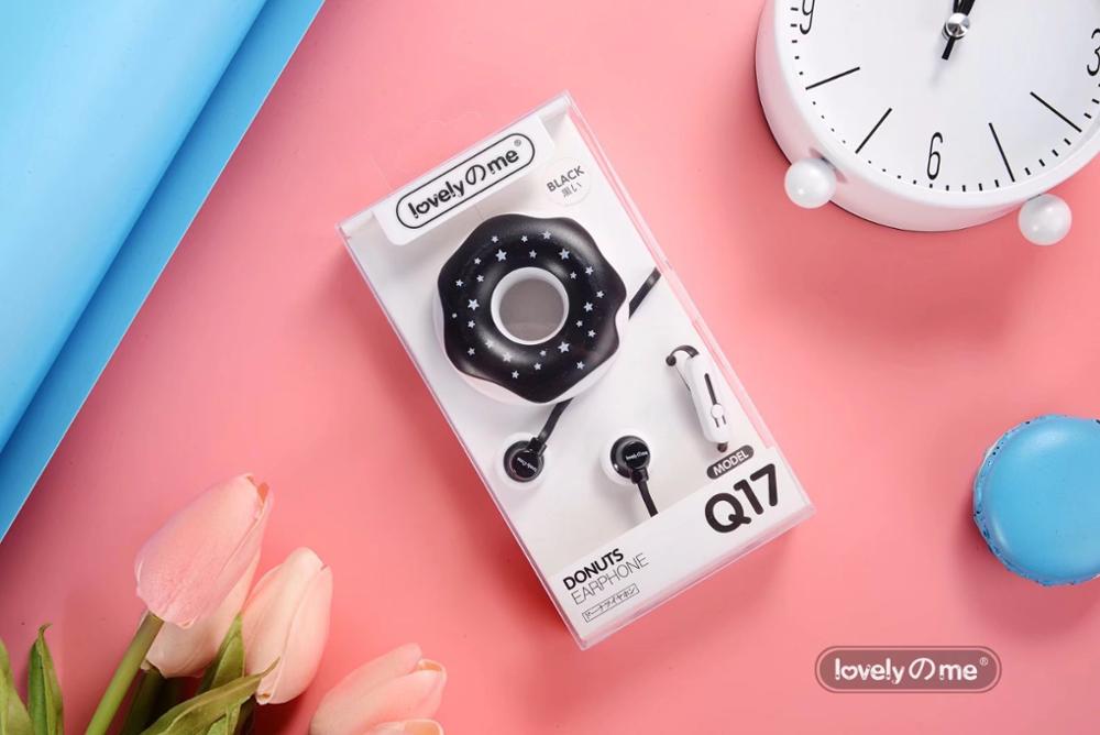 Q17 Donut Cartoon Wired Earphones – Cute Macaron In-Ear Headphones with Deep Bass What Else You Got?