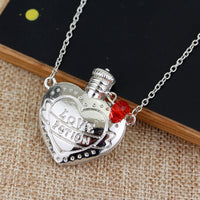 Love Poison Pill Bottle Pendant Necklace - Christian Valentine Gift - Faith Jewelry
