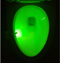 Motion-Sensor Toilet LED Night Light – 8-Color, Battery-Powered, Universal Fit for Safe Nighttime Bathroom Trips