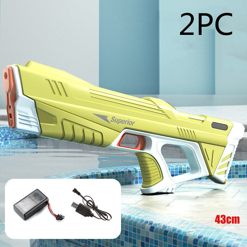 Summer Full Automatic Electric Water Gun Toy Induction Water Absorbing High-Tech Burst Water Gun Beach Outdoor Water Fight Toys What Else You Got?