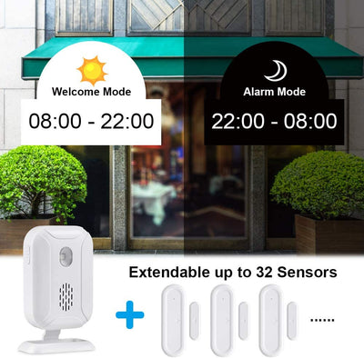 Wireless Door Chime & Entry Alert System – 5 Modes, 918ft Range, No WiFi Required