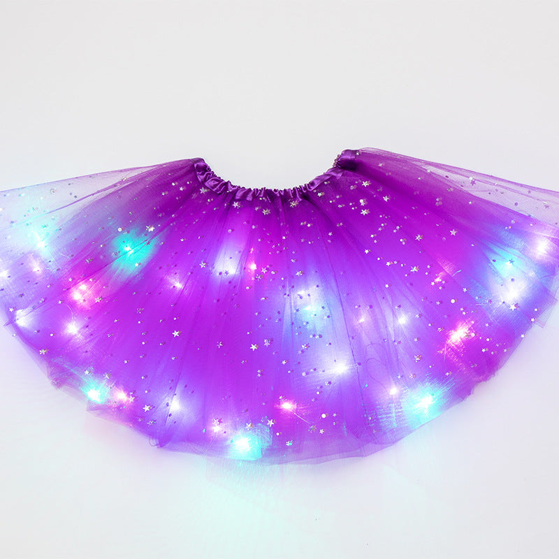 Magical & Luminous  LED Princess Halloween Tutu Skirt Sequins Shiny Skirt What Else You Got?