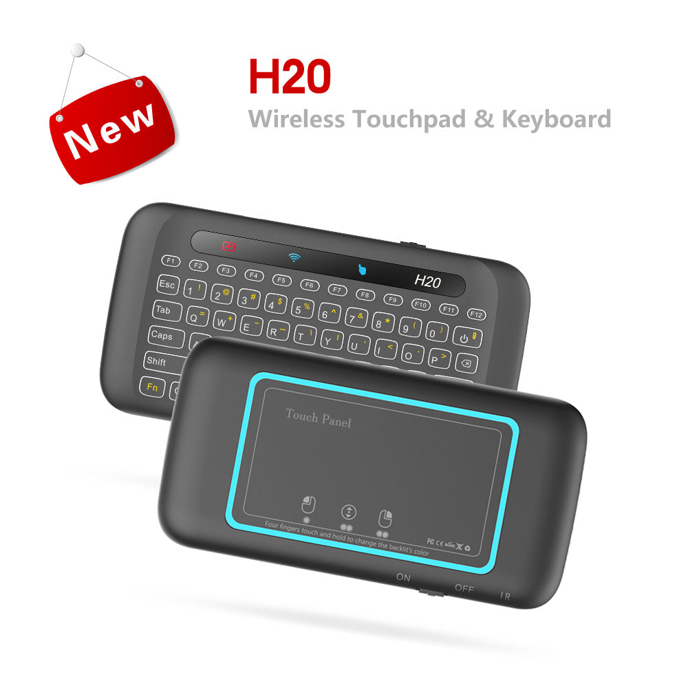 H2O Touch Mini Wireless Keyboard – Ultra-Compact Bluetooth & 2.4G Keyboard for Travel, Work & Ministry