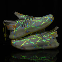 Men's Glow-Up Casual Sneakers – Luminous Comfort Shoes for Every Step & Shine