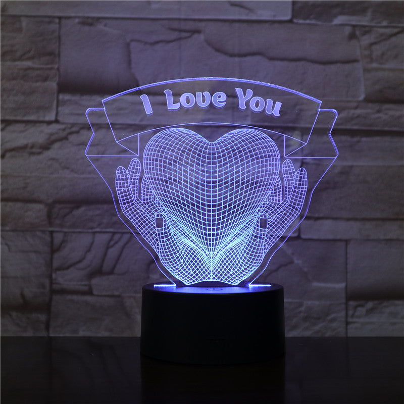 Valentines Day Gift Hands Holding Love 3D Night Light What Else You Got?