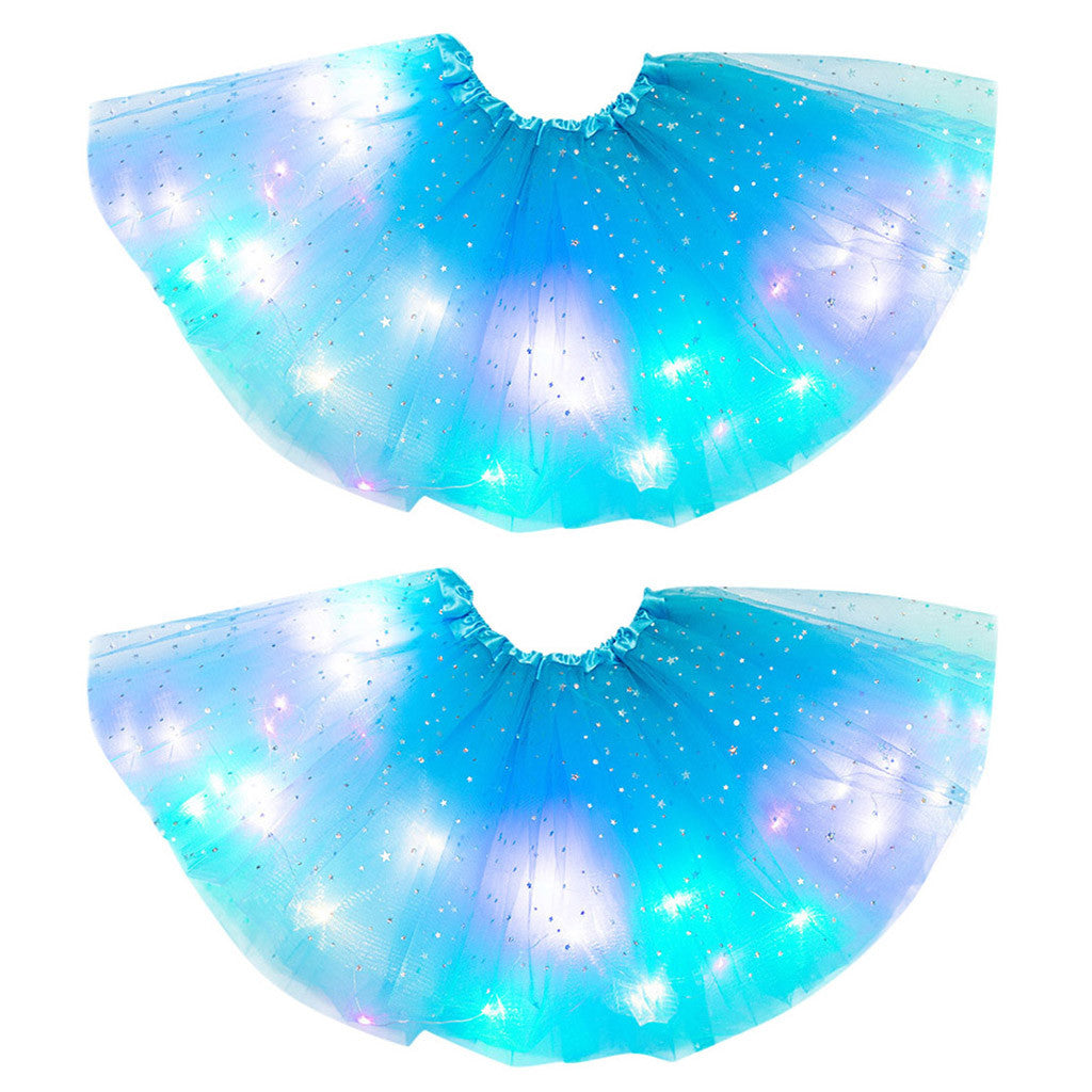 Magical & Luminous  LED Princess Halloween Tutu Skirt Sequins Shiny Skirt What Else You Got?