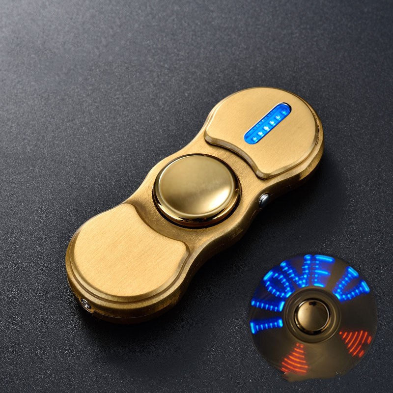 Fingertip Gyro Rechargeable Lighter – Zinc Alloy Spin Lighter with USB Charging What Else You Got?
