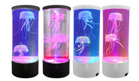 Glowing Jellyfish Aquarium Lamp - USB Powered LED Night Light with Mesmerizing Flowing Beads