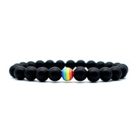 Matching Volcanic Stone Bracelet Set for Couples – Natural Lava Bead Jewelry for Him & Her