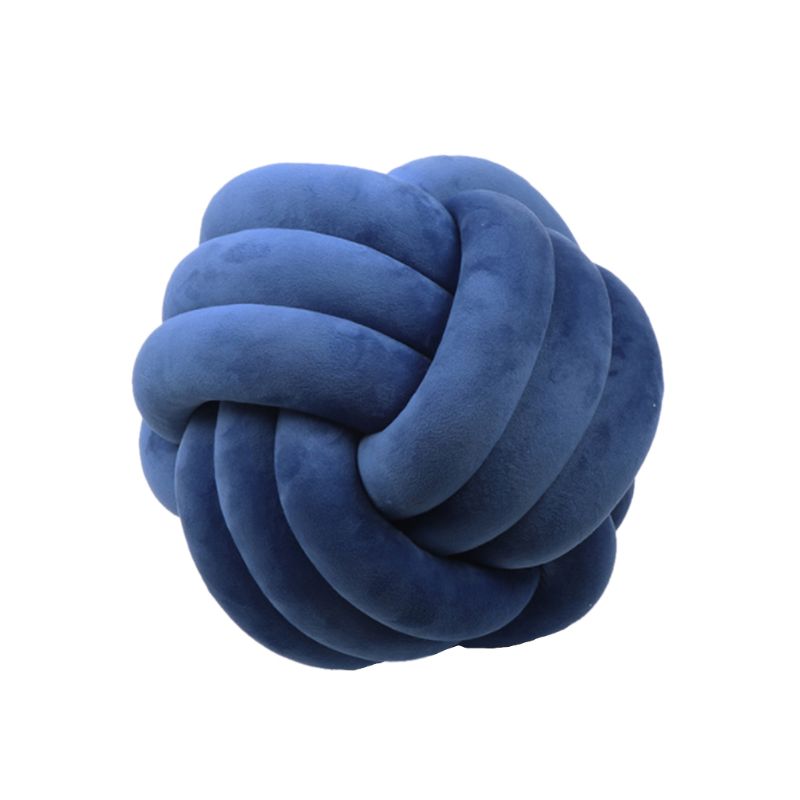 Knotted Plush Ball Design Round Throw Pillow What Else You Got?